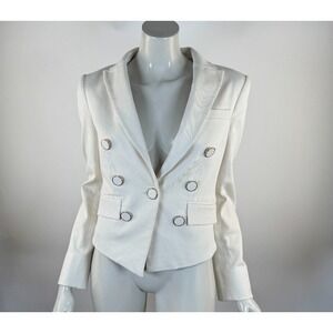Veronica Beard 2Pc Diego Stretch Twill Cotton Dickey Jacket & Pant Women 2 Beige